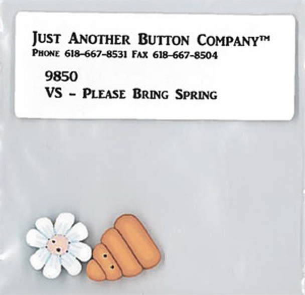 Just Another Button Company Please Bring Spring (9850.G)