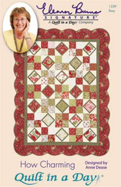 How Charming table topper- 40 x 40 lap 54 x 70 Quilt In A Day 11-2406
