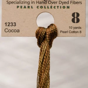 Pearl Cotton 8 1233 Cocoa Weeks Dye Works 