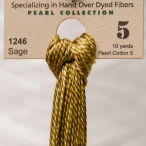 Pearl Cotton 5 1246 Sage Weeks Dye Works