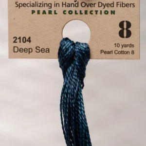Pearl Cotton 8 2104  Deep Sea Weeks Dye Works