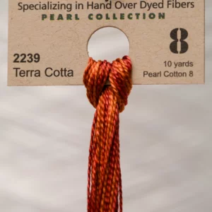 Pearl Cotton 8 2239 Terra Cotta Weeks Dye Works 