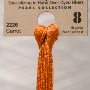 Pearl Cotton 8 2226 Carrot Weeks Dye Works 