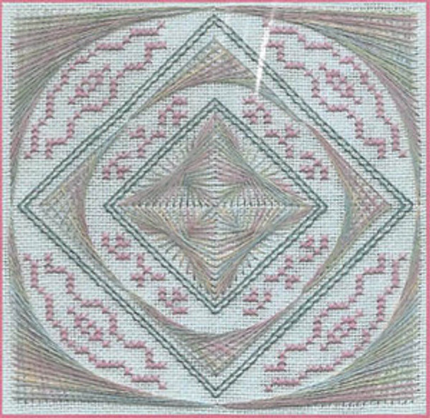 Diamonds In The Round  56w x 56h Freda's Fancy Stitching  Pattern Only 14-1690