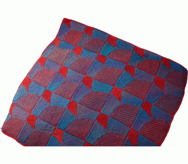 Knitting Pattern P-J-129 Jojoland Tangram Blanket
