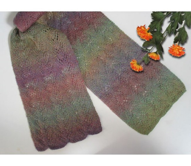 P-MS11-02 Jojoland Knitting Pattern Sprinq Garden Scarf