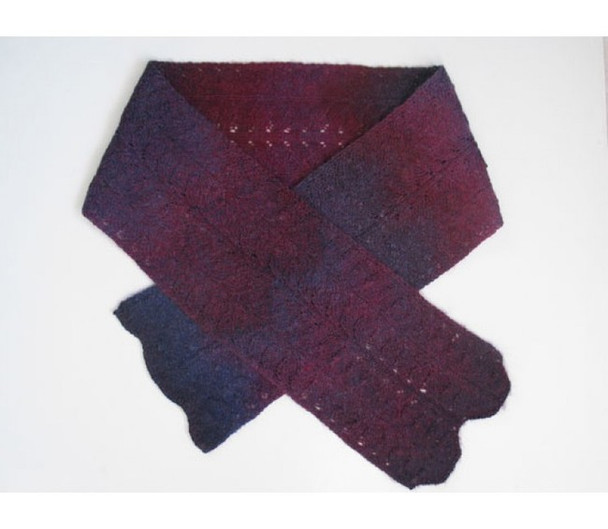 P-MS20-01 Jojoland Knitting Pattern Exotic Ruby SCARF