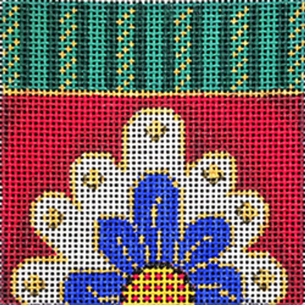 11608	CHR	ornament, 4" square, tapestry	04 x 04	13 Mesh Patti Mann 