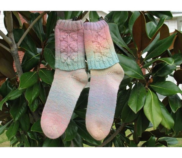 P-SOCK-Y04-01 Jojoland Knitting Pattern Cherry