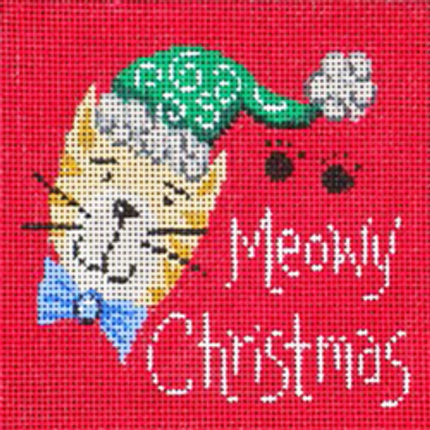 5420 LK LizKate Meowy Christmas 4 X 4 18  Mesh Patti Mann 