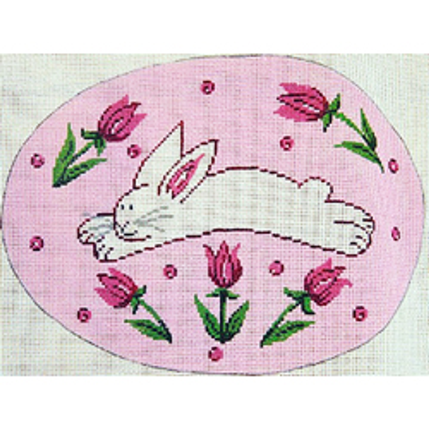 5520 EAS running bunny on pink 8 x 12 13  Mesh Patti Mann 