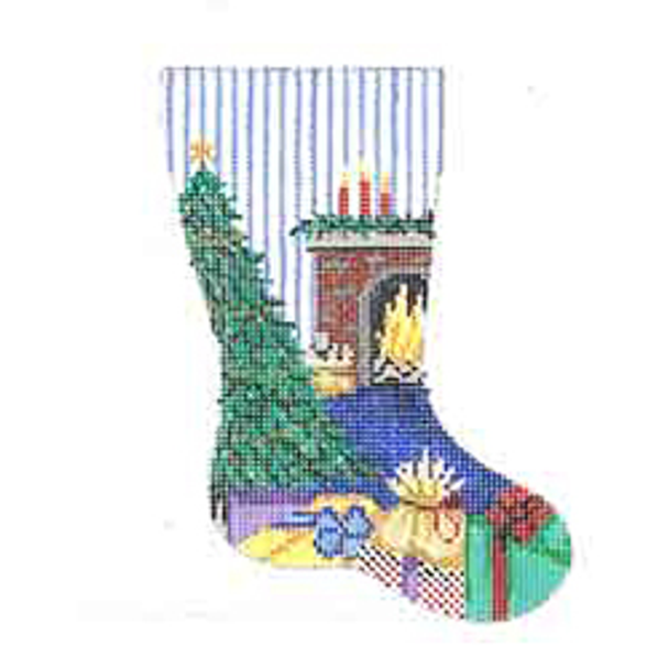 9413 CHR mini sock-fireplace 4 x 6 18 Mesh Patti Mann 