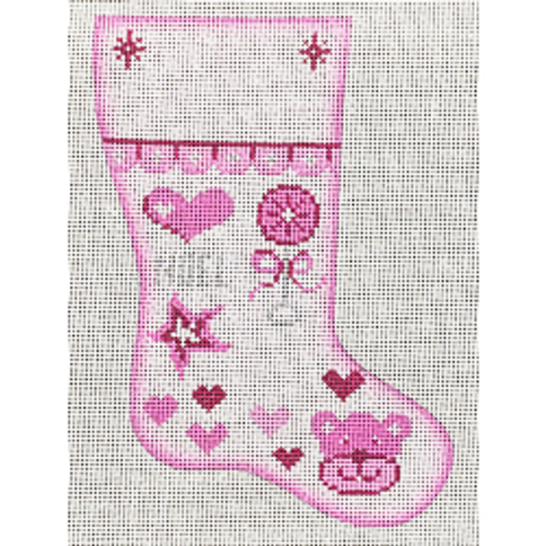 11411 CHR mini sock, baby girl 4 x 6 18 Mesh Patti Mann 