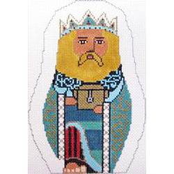 11440 CHR Nesting Nativity, Green Wiseman 3.5 x 7 18 Mesh Patti Mann 