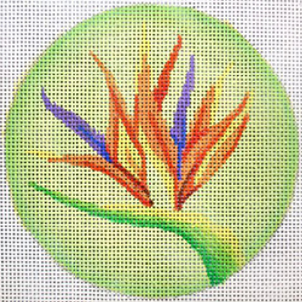 11450 MIN floral, bird of paradise 4" diam 18 Mesh Patti Mann 