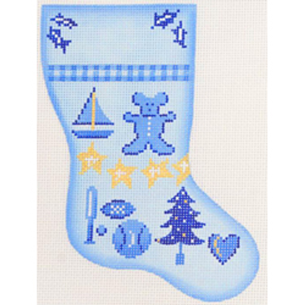 11412 CHR mini sock, baby boy 4 x 6 18 Mesh Patti Mann 
