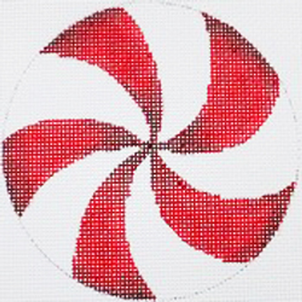 11465 MIN red/white swirl	4" diam	18 Mesh Patti Mann