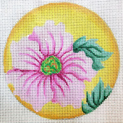 11454 MIN floral, pink poppy 4" diam 18 Mesh Patti Mann 