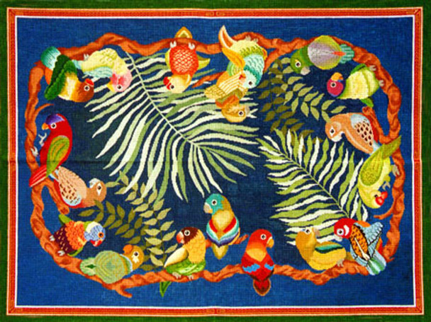 Bird/Insect DB073 Lovebird Rug (10m) 36 x 48 JP Designs