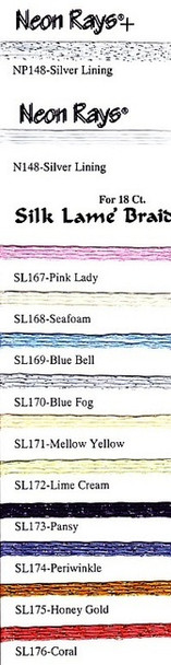 Rainbow Gallery Silk Lame Braid 18 SL173 Pansy