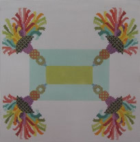 338 Tassel Pillow 11.25 x 11.1 13 Mesh NEEDLEDEEVA