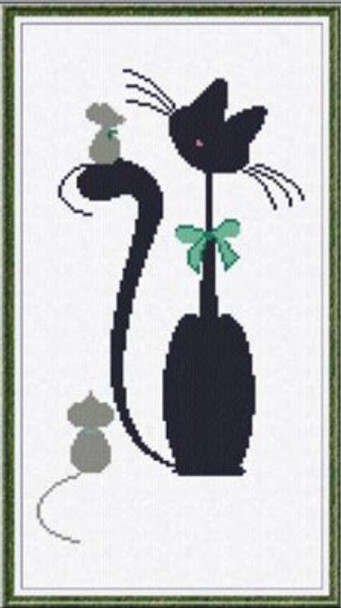 YT Meow Friends Alessandra Adelaide Needleworks Counted Cross Stitch Pattern