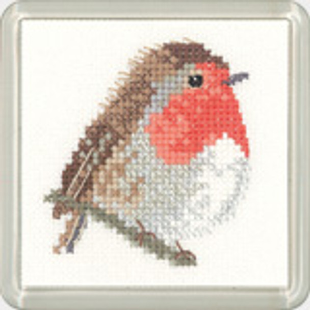 HCK1191 Heritage Crafts Kit Robin Little Friends by Valerie Pfeiffer and Susan Ryder  coaster