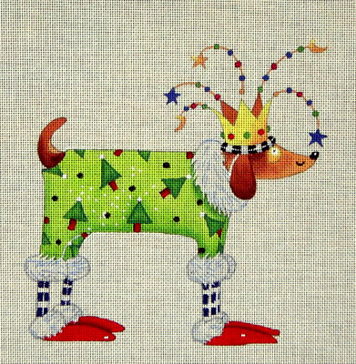 Maggie & Co. M-1168 Christmas Pooch © Kym Bowles				9 x 9”		18M	