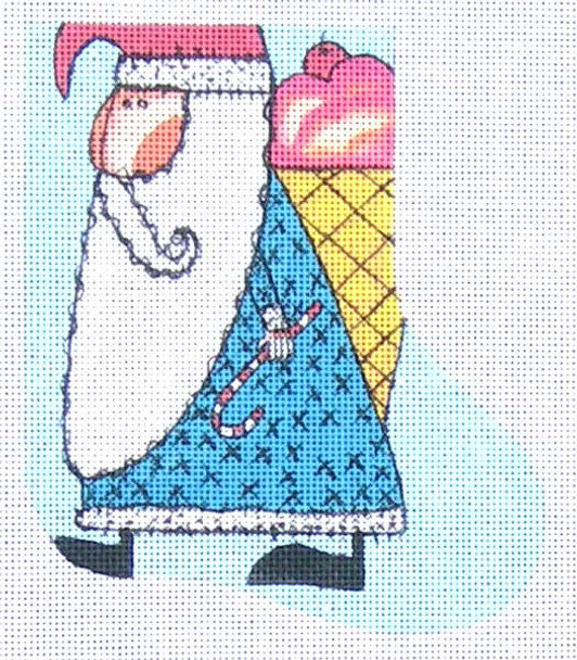 Maggie & Co. M-1653 Sweet Christmas mini-stocking © Frank Bielec 6” high  18 Mesh