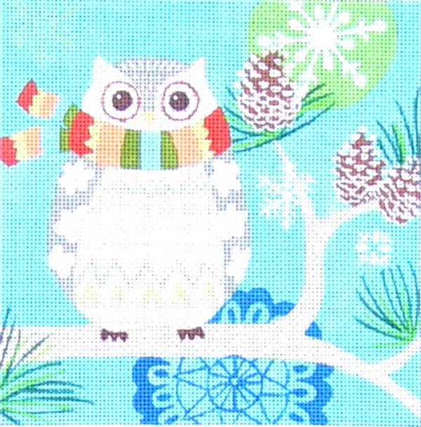 Maggie & Co. M-1670 Woodland Owl © Jennifer Brinley 6 x 6" 18 Mesh