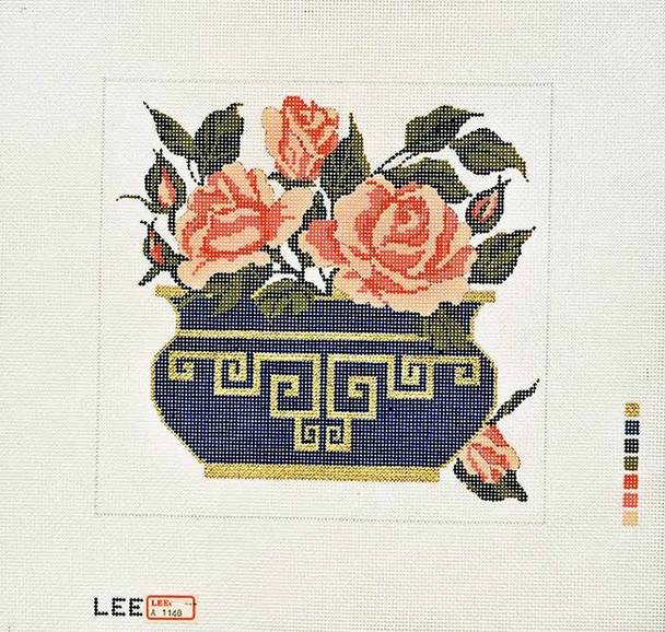 AO1148SKU Lee's Needle Arts Roses - 7"x7" -  18M