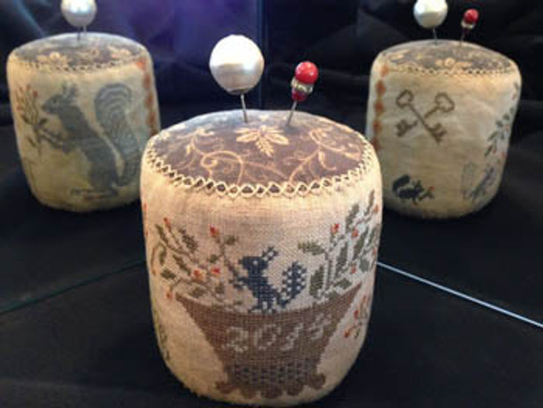 Bittersweet Gatherings Pinkeep Drum 179w x 73h  Scattered Seeds Samplers 14-2374