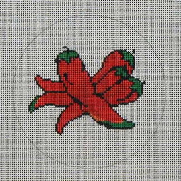 CB-24 Chili Ornament 4 x 4 18 Mesh CHRISTINE SAUNDERS