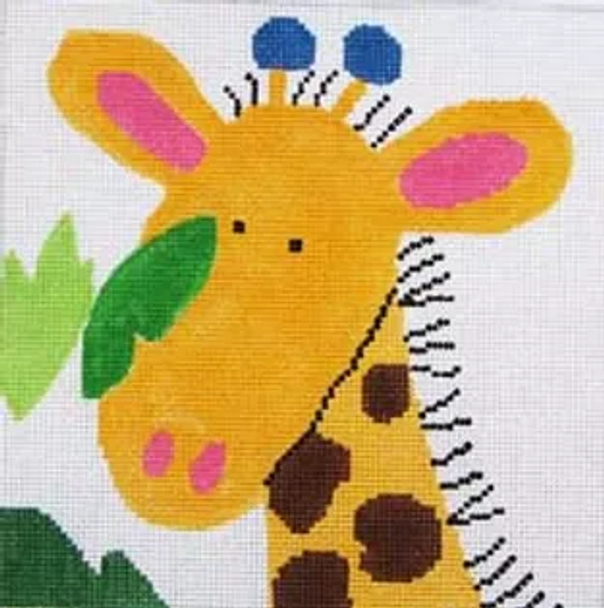 5a2 Jean Smith Designs New Zoo Coaster Giraffe 4" Square 13 Mesh 