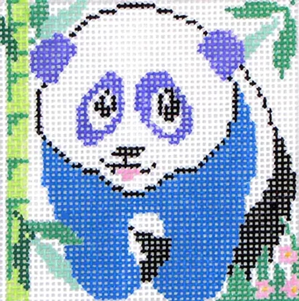 5a12 Jean Smith Designs New Zoo Coaster Panda 4" Square 13 Mesh 
