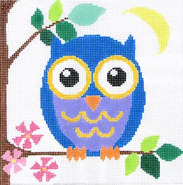 5b14 Jean Smith Designs Large New Zoo Owl 8" Square 13 Mesh 