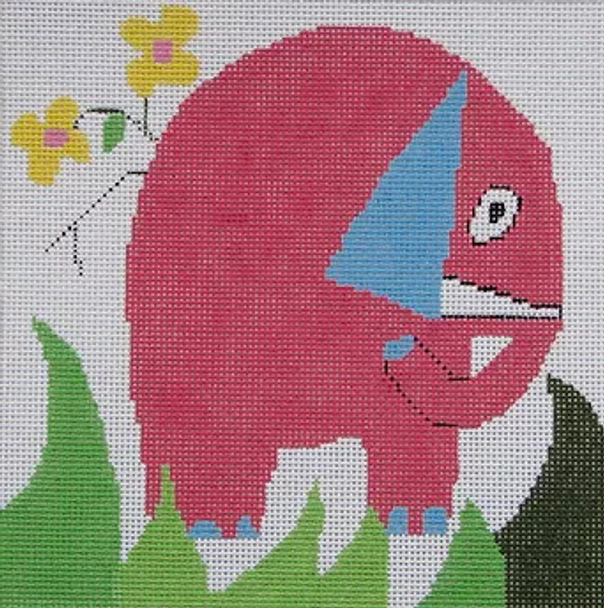 5b7 Jean Smith Designs Large New Zoo Elephant 8" Square 13 Mesh 