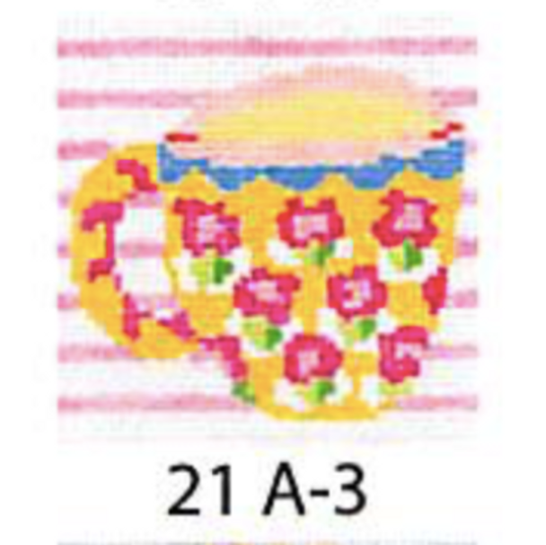 21a3 Jean Smith Designs Small Cups 4" Square 13  mesh