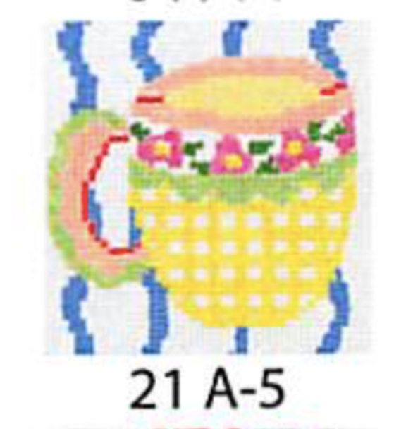 21a5 Jean Smith Designs Small Cups 4" Square 13  mesh