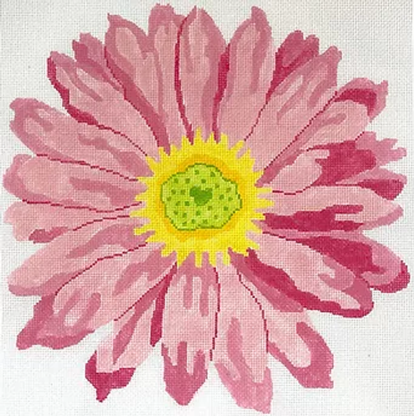 25a Jean Smith Designs Pink Gerber Daisy 14" Square 13  mesh