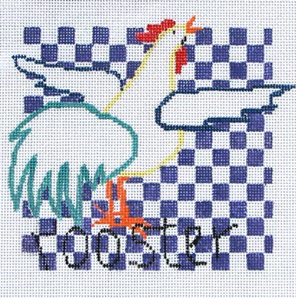 119g Jean Smith Designs Rooster 8" x 8" 13 mesh