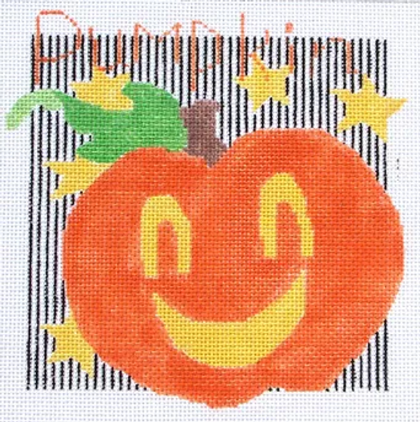 119p Jean Smith Designs Pumpkin 8" x 8" 13 mesh