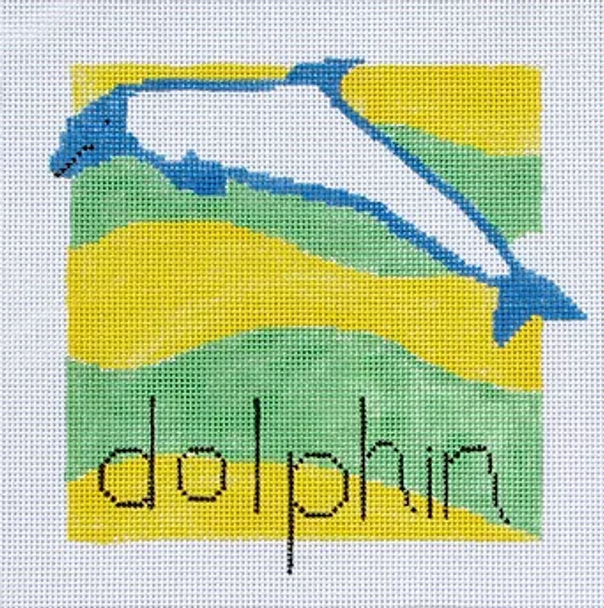 120n Jean Smith Designs Dolphin 8" x 8" 13 mesh