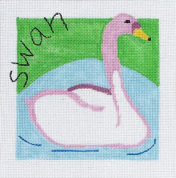 120dd Jean Smith Designs Swan  8" x 8" 13 mesh