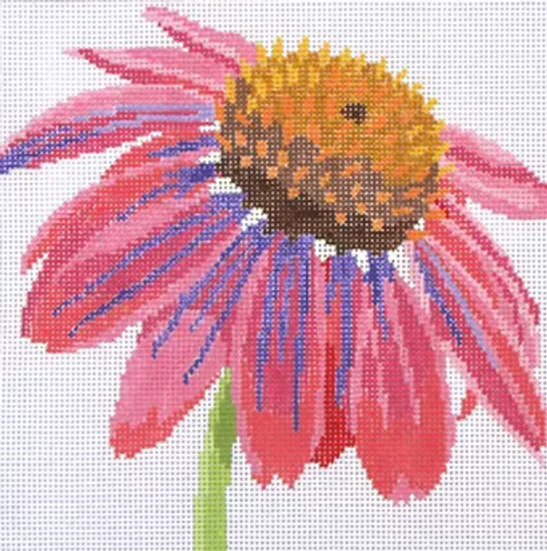 139b2 Jean Smith Designs SIMPLY FLOWER Cone Flower 8" sq., 13 mesh