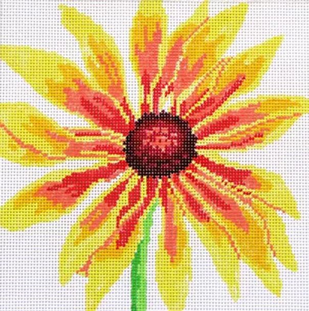 139b3 Jean Smith Designs SIMPLY FLOWER Brown Eyed Susan 8" sq., 13 mesh