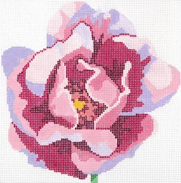 139b15 Jean Smith Designs SIMPLY FLOWER Pink Peony 8" sq., 13 mesh