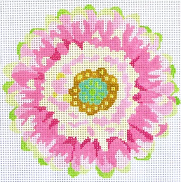 139b20 Jean Smith Designs SIMPLY FLOWER Pink Daisy 8" sq., 13 mesh