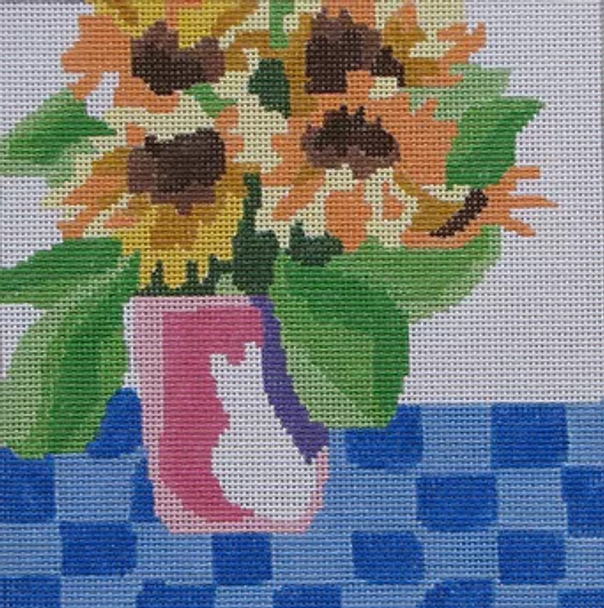 141d Jean Smith Designs SMALL BOUQUET IV 8" sq., 13 mesh