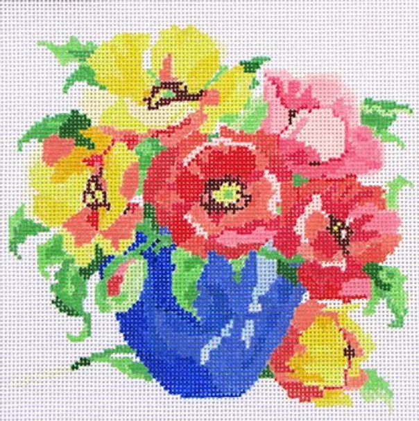 141k Jean Smith Designs SMALL BOUQUET Xi 8" sq., 13 mesh